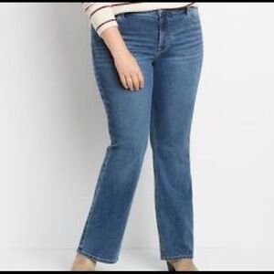 Maurices High Rise Curvy Slim Boot Jean 20W Casual Stretch 42X31 NEW!